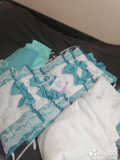 Детская кроватка 7в1 +комплект