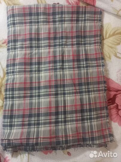 Ткань хлопок СССР клетка
