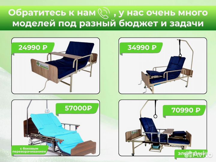 Кровать медицинская