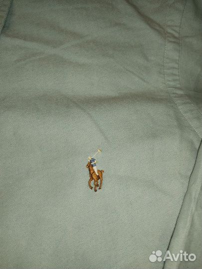 Рубашка polo ralph lauren голубая