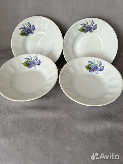 Посуда СССР разная, блюдце дулево