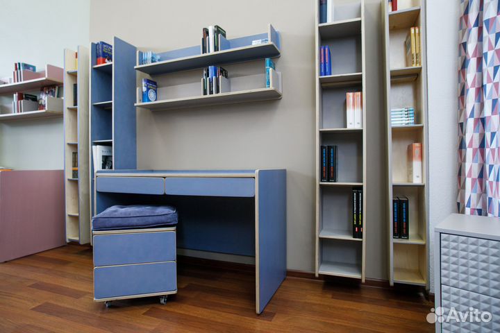 Письменный стол синий