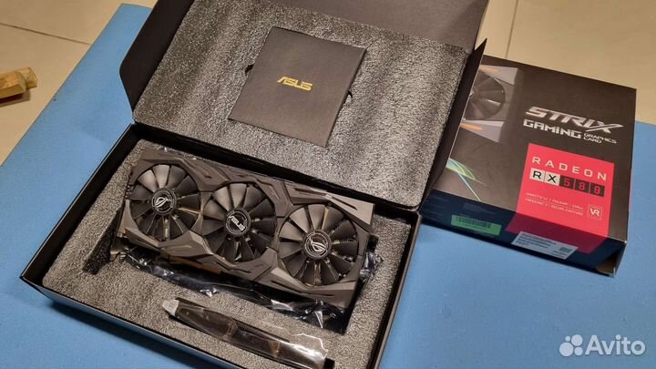 Видеокарта asus rx580 8gb rog strix