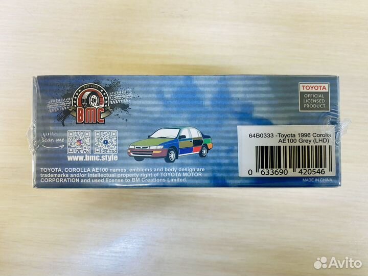 Модель автомобиля toyota corolla AE100