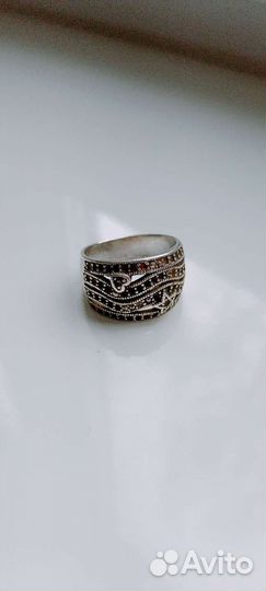 Кольцо серебряное женское
