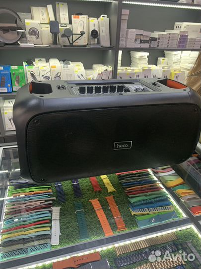 Беспроводная блютуз колонка караоке Hoco