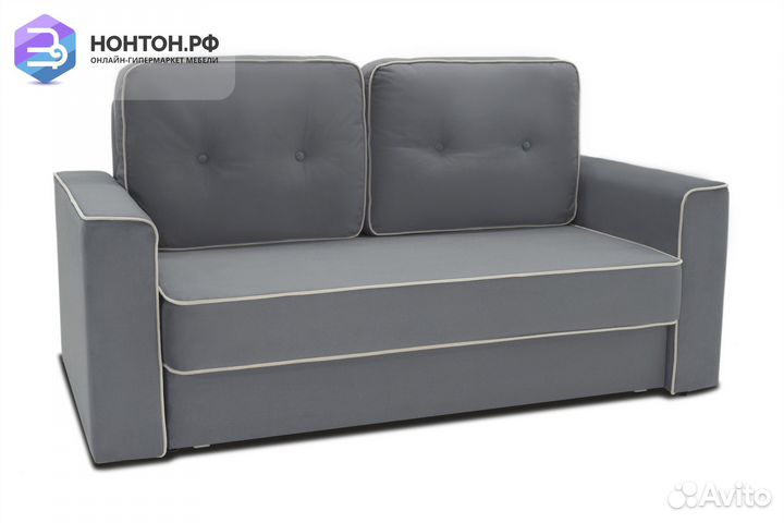 Диван еврокнижка Берген темно-серый