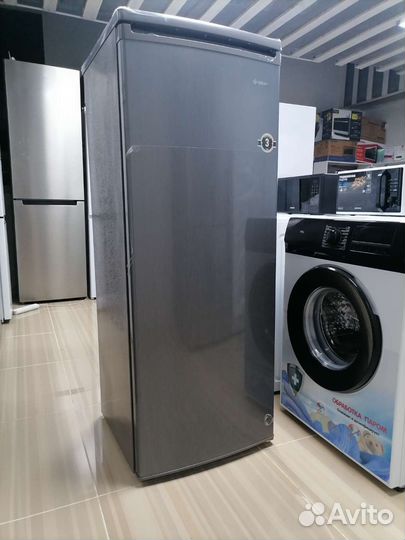 Морозильный шкаф новый серый 168 литров
