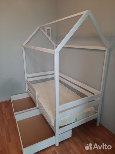 Детская кровать Sweet Home и матрас Askona Teeny