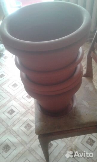 Горшок для цветов пластик