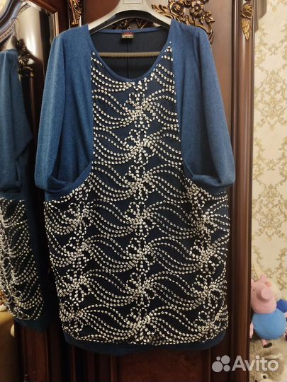 Женское шерстяное платье 62 р