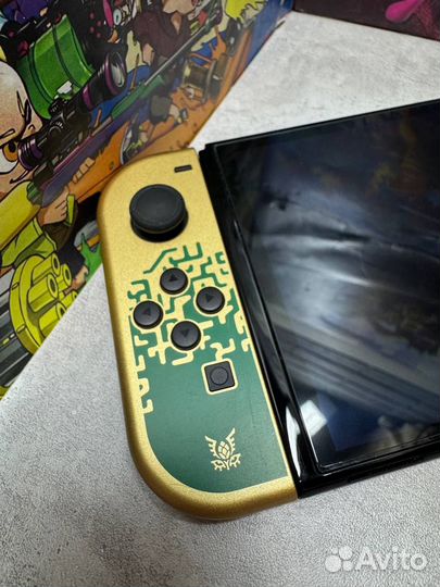 Прошитый Nintendo Switch Oled Zelda 512Gb/Kamikaze