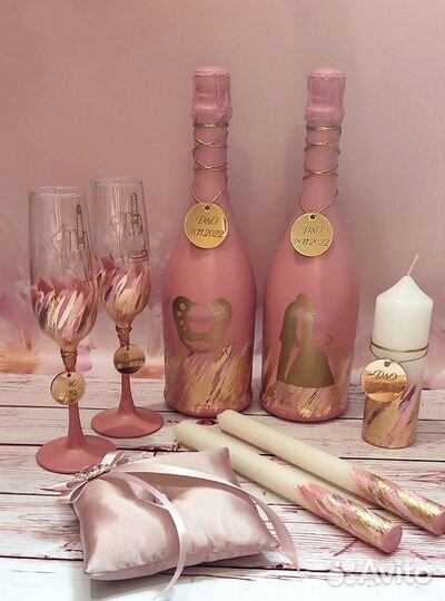 Свадебные аксессуары Пыльная роза