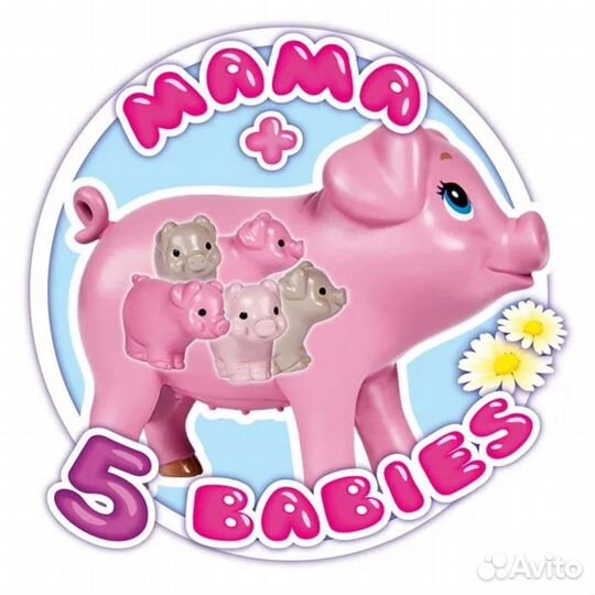 Кукла Еви 12 см со свинкой и поросятами Simba 5733337