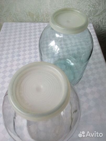 Стеклянные банки 3,2,1 литра с крышкой