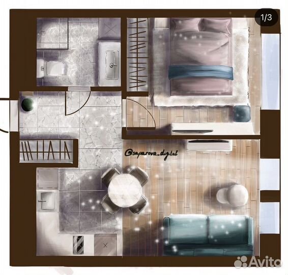 Интерьерный скетч