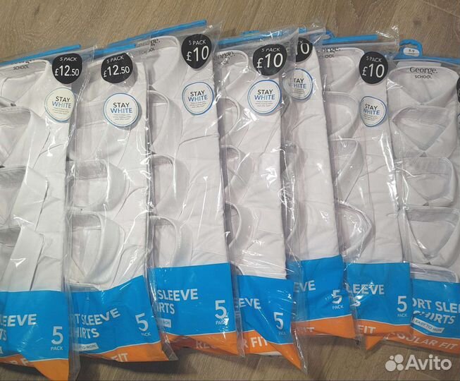 Школьные рубашки с коротким рукавом George