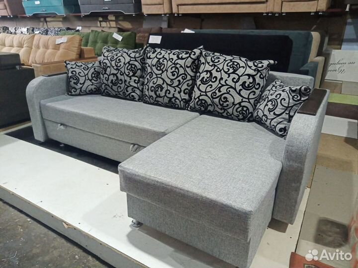 Угловой диван пружинный блок 