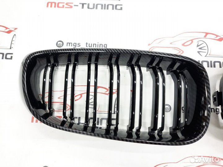 Ноздри BMW 3 серии GT f34 11-19г Под карбон