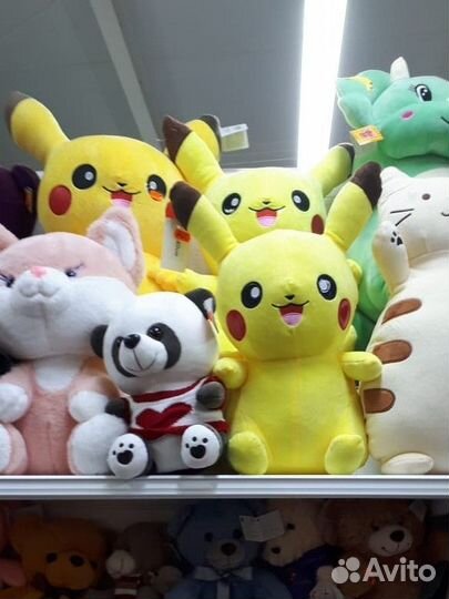 Мягкая игрушка пикачу желтый