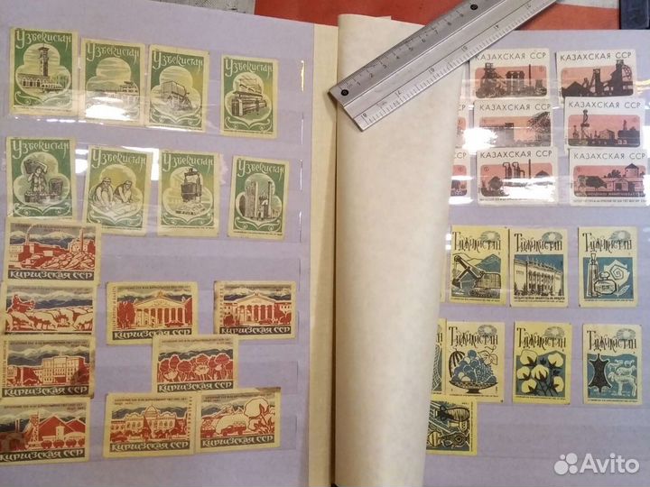 Этикетки спичечные СССР в альбоме