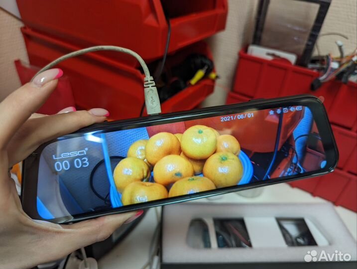 Зеркало видеорегистратор с камерой заднего вида