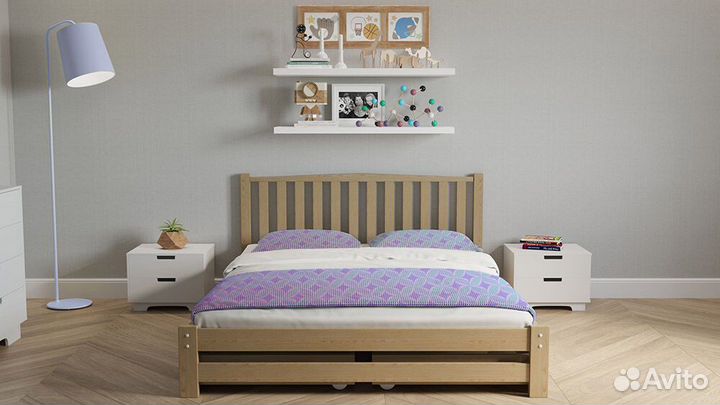 Кровать берёза 2-спальная 