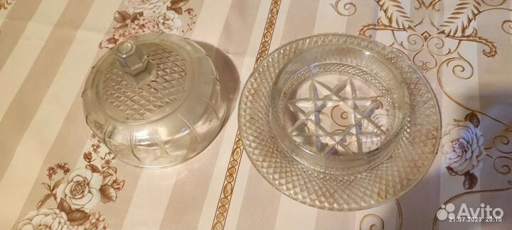 Масленка СССР стекло