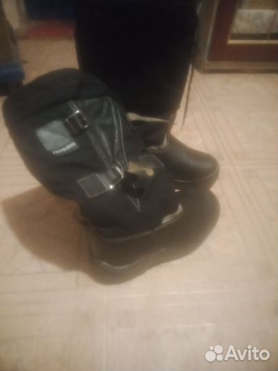 Сапоги мужские зимние кожаные