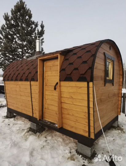 Баня бочка под ключ