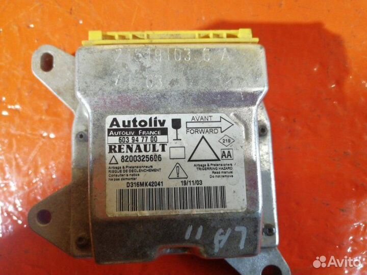 Блок управления AIR BAG Renault Laguna 2 2001-2008