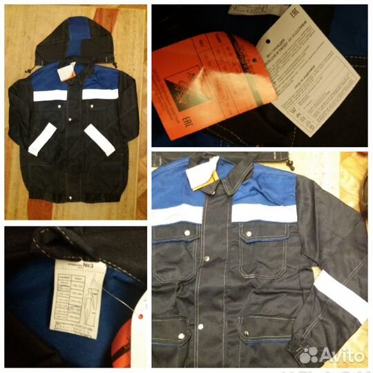 Новый костюм рабочий и халат р.48-50