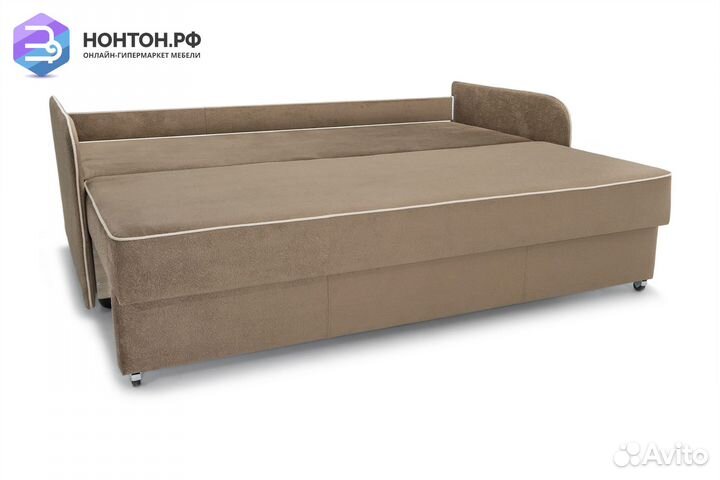 Диван еврокнижка Лозанна коричневый