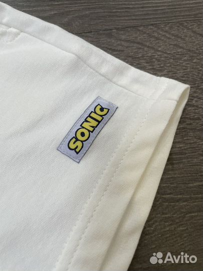 Костюм детский шорты футболка Zara с принтом Sonic