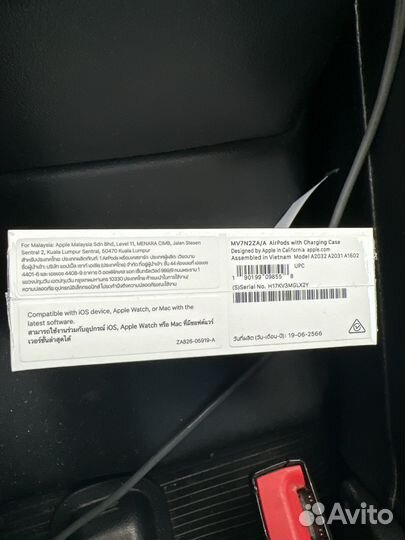 Беспроводные наушники apple airpods 2