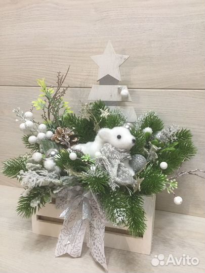 Новогодняя композиция как zara home