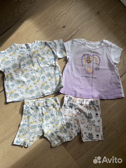 Вещи пакетом для девочки 74 80