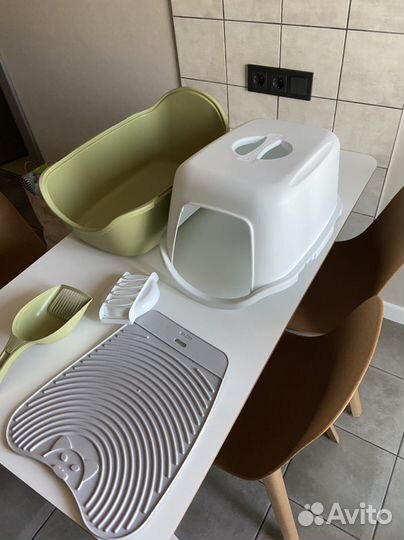 Stefanplast туалет для кошки + коврик + совок