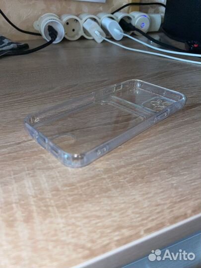 Чехол на iPhone 12 mini силиконовый с карманом
