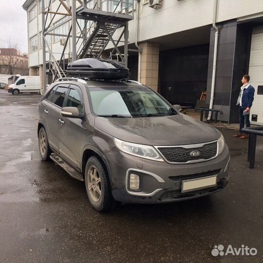 Автобокс Магнум 420 черный металлик KIA Sorento