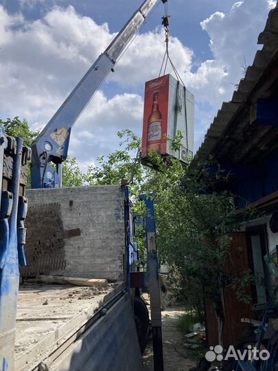 Аренда и услуги манипулятора, стрела 3 т, 8 м, борт 10 т, 6 м