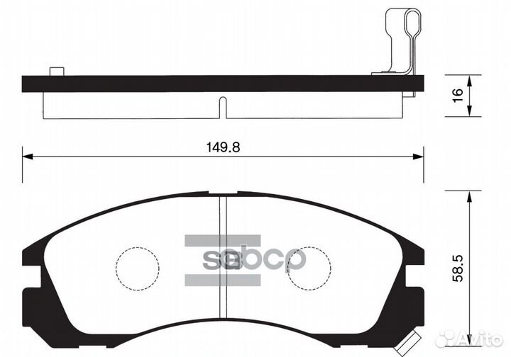 Колодки тормозные передние SP1068 Sangsin brake