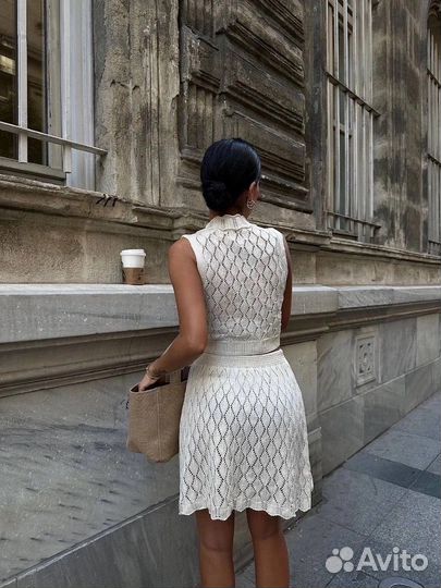 Вязаный костюм женский