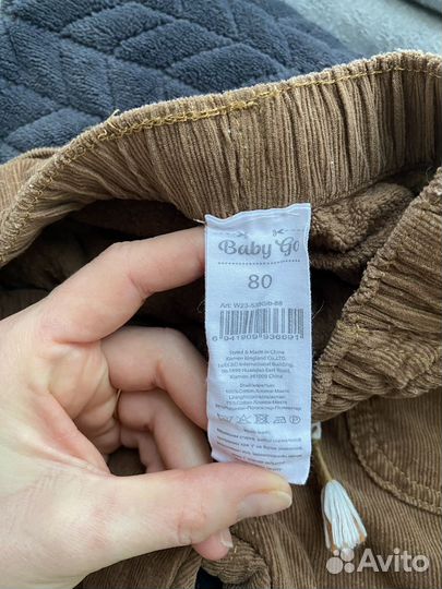 Теплые брюки для мальчика 80