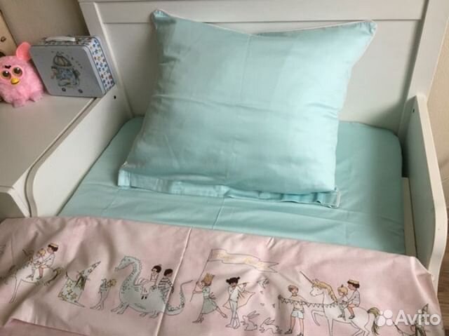 Постельное бельё детское + подушки Икеа в