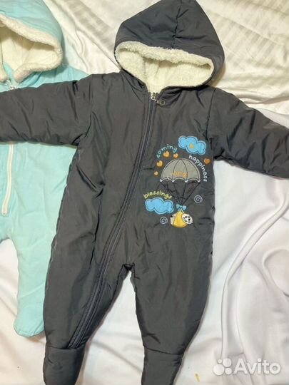 Комбинезон демисезонный с утеплителем 62