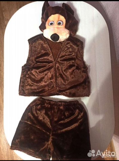 Новогодний костюм медведя 110