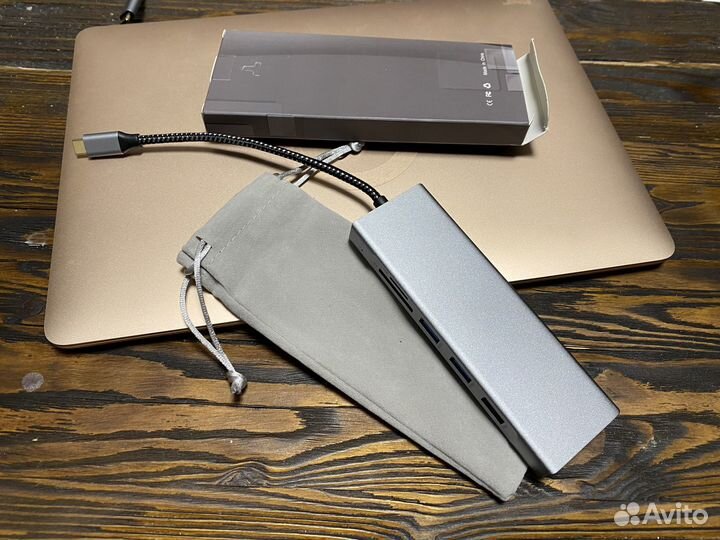 Хаб USB Type C - hdmi, M2 SATA usb 3.0