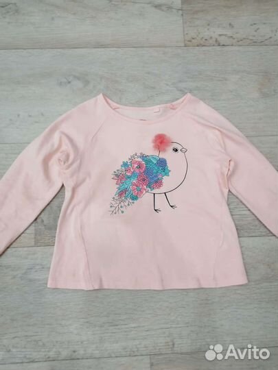 Лонгслив для девочки 98 104 110 р