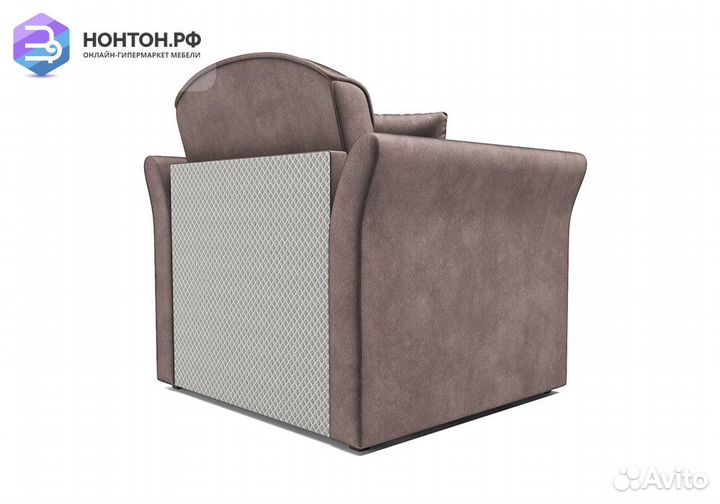 Кресло выкатное Малютка 2 вельвет шоколадный